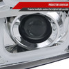 2007-2014 GMC Yukon/Yukon XL 1500/2500 LED U-Bar Projector Headlights (Chrome Housing/Clear Lens)