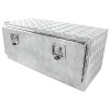 Universal 36" Heavy Duty Silver Aluminum Underbody Truck Tool Box w/ T-Handle Latches, Locks, & Keys