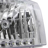 1999-2004 Ford F-250/F-350/F-450/F-550/Excursion Factory Style Headlights w/ SMD LED Light Strip (Chrome Housing/Clear Lens)