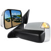 2002-2009 Dodge RAM Power Adjustable, Heated, & Manual Fold Chrome Towing Mirrors w/ LED Turn Signal & Puddle Lights