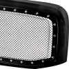 2006-2008 Dodge RAM Glossy Black ABS Rivet Style Grille w/ Stainless Steel Mesh
