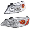 2005-2010 Pontiac G6 Factory Style Headlights w/ Amber Reflectors (Chrome Housing/Clear Lens)