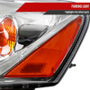 2005-2010 Pontiac G6 Factory Style Headlights w/ Amber Reflectors (Chrome Housing/Clear Lens)