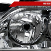 2005-2010 Pontiac G6 Factory Style Headlights w/ Amber Reflectors (Chrome Housing/Clear Lens)