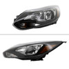 2012-2014 Ford Focus Factory Style Headlights w/ Amber Reflectors (Matte Black Housing/Clear Lens)