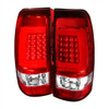 2003-2006 Chevrolet Silverado LED Tail Lights - G2 (Chrome Housing/Red Clear Lens)