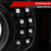 2001-2011 Ford Ranger Projector Headlights w/ LED Light Strip & LED Turn Signal Lights (Matte Black Housing/Clear Lens)