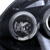 2003-2005 Dodge Neon Dual Halo Projector Headlights (Glossy Black Housing/Smoke Lens)