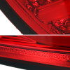 2006-2008 BMW E90 3 Series Sedan LED Tail Lights (Chrome Housing/Red Clear Lens)