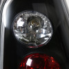 2003-2005 Toyota 4Runner Tail Lights (Matte Black Housing/Clear Lens)