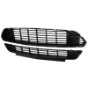 2015-2017 Ford Mustang Black ABS California Edition Style Upper & Lower Grille - 2PC