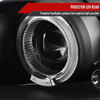 1999-2005 Pontiac Grand AM Dual Halo Projector Headlights (Matte Black Housing/Clear Lens)