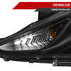 2011-2014 Hyundai Sonata Projector Headlights w/ SMD LED Light Strip (Matte Black Housing/Clear Lens)