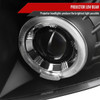 2007-2013 Chevrolet Silverado 1500/ 2007-2014 Silverado 2500HD 3500HD Dual Halo Projector Headlights (Matte Black Housing/Clear Lens)
