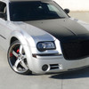 2005-2010 Chrysler 300 Projector Headlights w/ LED Light Strip (Matte Black Housing/Clear Lens)