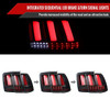 1999-2004 Ford Mustang Sequential LED Tail Lights (Black Housing/Clear Lens)