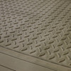 Universal PVC Rubber Floor Mats - 4PC (Beige)