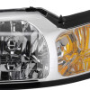 1999-2004 Ford Mustang Factory Style Headlights w/ Amber Reflectors (Chrome Housing/Clear Lens)