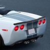 2005-2013 Chevrolet Corvette C6 Black ABS FRP Style Rear Spoiler