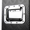 Universal 24" Heavy Duty Black Aluminum Tool Box w/ Side Handles, Lock, & Keys