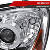 2004-2005 Subaru Impreza WRX STI Outback Dual Halo Projector Headlights (Chrome Housing/Clear Lens)