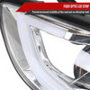 2011-2013 Hyundai Elantra LED Bar Projector Headlights (Chrome Housing/Clear Lens)