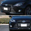 2012-2014 Ford Focus Projector Headlights w/ LED Light Strip & Sequential Turn Signal Lights (Matte Black Housing/Clear Lens)