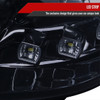 2011-2014 Hyundai Sonata Projector Headlights w/ SMD LED Light Strip (Chrome Housing/Smoke Lens)