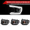 2014-2021 Toyota Tundra LED C-Bar Projector Headlights w/ Sequential Turn Signal Lights (Jet Black Housing/Clear Lens)
