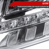 2006-2008 Audi A4 Projector Headlights w/ R8 Style SMD LED Light Strip (Chrome Housing/Clear Lens)