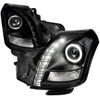 2003-2007 Cadillac CTS Halo Projector Headlights (Matte Black Housing/Clear Lens)