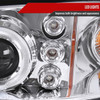 2000-2005 Chevrolet Impala Dual Halo Projector Headlights (Chrome Housing/Clear Lens)