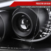 2004-2005 Subaru Impreza WRX/STI Outback Projector Headlights w/ LED Bar (Matte Black Housing/Clear Lens)