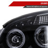 2005-2010 Chevrolet Cobalt Pontiac G5/Pursuit Dual Halo Projector Headlights (Glossy Black Housing/Smoke Lens)