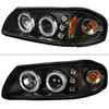 2000-2005 Chevrolet Impala Dual Halo Projector Headlights (Matte Black Housing/Clear Lens)