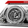 1999-2004 Ford Mustang Dual Halo Projector Headlights (Chrome Housing/Clear Lens)