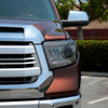 2014-2021 Toyota Tundra LED C-Bar Projector Headlights w/ Sequential Arrow Turn Signals (Chrome Housing/Smoked Lens)