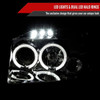 2001-2004 Nissan Frontier Dual Halo Projector Headlights (Chrome Housing/Clear Lens)