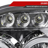 2001-2004 Nissan Frontier Dual Halo Projector Headlights (Chrome Housing/Clear Lens)