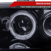 1998-2002 Honda Accord Dual Halo Projector Headlights (Glossy Black Housing/Smoke Lens)