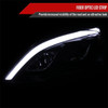 2007-2011 Honda CR-V LED Bar Projector Headlights (Glossy Black Housing/Smoke Lens)