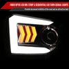 2014-2021 Toyota Tundra LED C-Bar Projector Headlights w/ Sequential Arrow Turn Signals (Chrome Housing/Clear Lens)