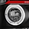 2008-2010 Ford F-250 F-350 F-450 Dual Halo Projector Headlights (Matte Black Housing/Clear Lens)