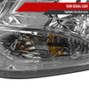 2012-2014 Ford Focus Projector Headlights w/ LED Light Strip & LED Turn Signal Lights (Chrome Housing/Clear Lens)