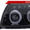 2003-2005 Toyota 4Runner Dual Halo Projector Headlights (Glossy Black Housing/Smoke Lens)