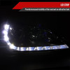 2004-2005 Honda Civic Projector Headlights w/ R8 Style LED Light Strip (Chrome Housing/Smoke Lens)