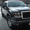 2007-2014 GMC Sierra SMD Dual Halo Projector Headlights (Matte Black Housing/Clear Lens)