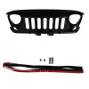 2007-2018 Jeep Wrangler Matte Black Rivet Style Mesh Grille