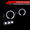 2006-2008 Dodge RAM 1500/ 2006-2009 RAM 2500 3500 Dual Halo Projector Headlights (Glossy Black Housing/Smoke Lens)