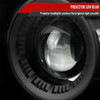 2006-2007 Subaru Impreza WRX/STI Projector Headlights w/ LED Light Strip (Matte Black Housing/Clear Lens)